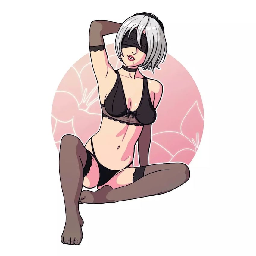 2b (nier and 1 more) drawn by jf_illustration