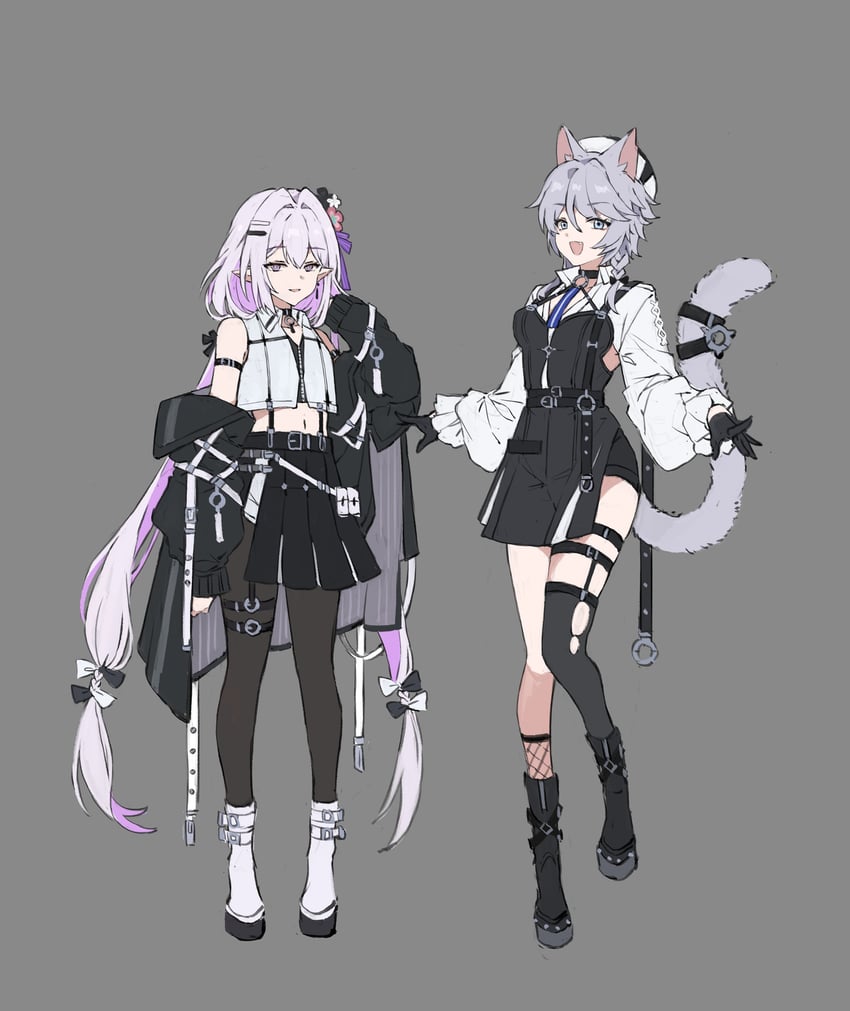 castorice and cipher (honkai and 1 more) drawn by papajay_(jennygin2)