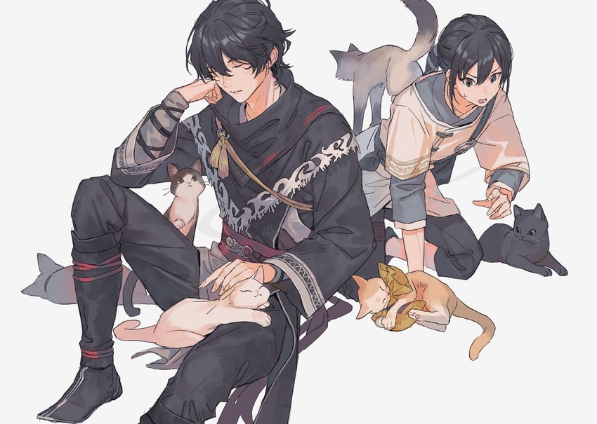 ziluan and hua tuo (shin sangoku musou and 1 more) drawn by ebira