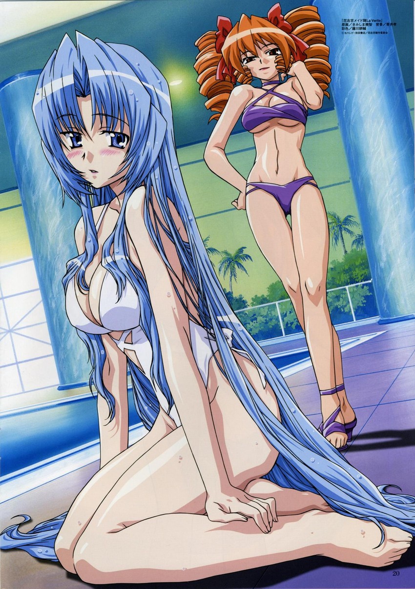 mariel and jihiou ryuuka (megami magazine and 2 more) drawn by kimishima_ikutomo