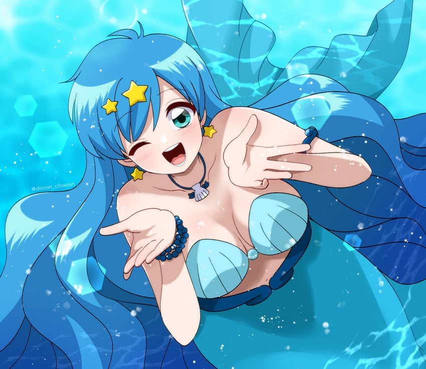 houshou hanon (mermaid melody pichi pichi pitch) drawn by don_(748826)