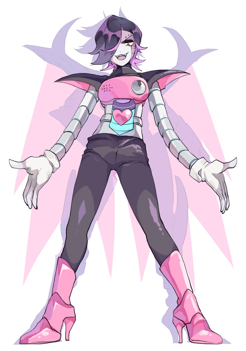 mettaton, mettaton ex, and mettaton neo (undertale) drawn by marueri