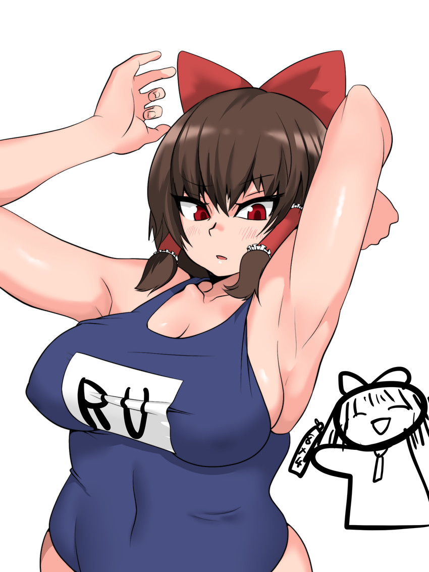 hakurei reimu, reu, and alison (touhou and 1 more) drawn by assha_(schector)