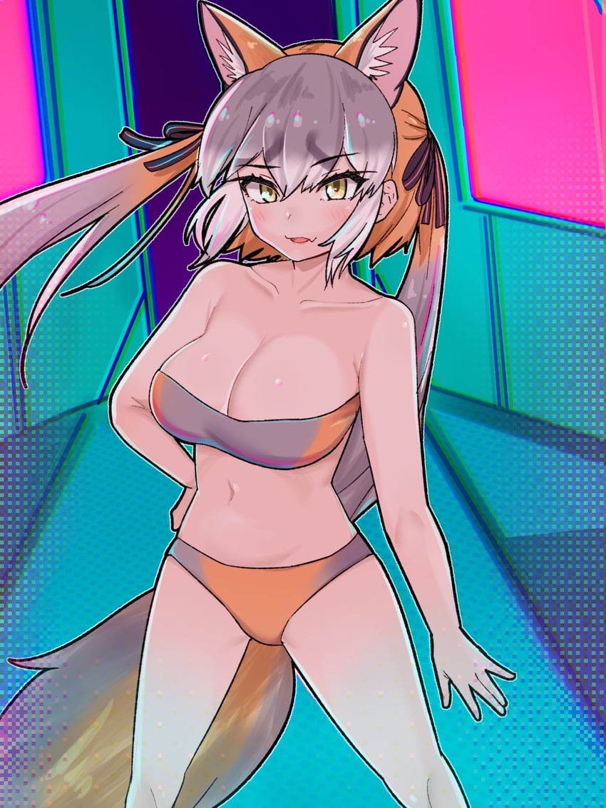 island fox (kemono friends and 1 more) drawn by aramaru