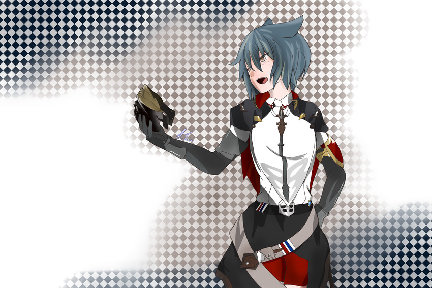 warrior of light (final fantasy and 1 more) drawn by miu_tsuki