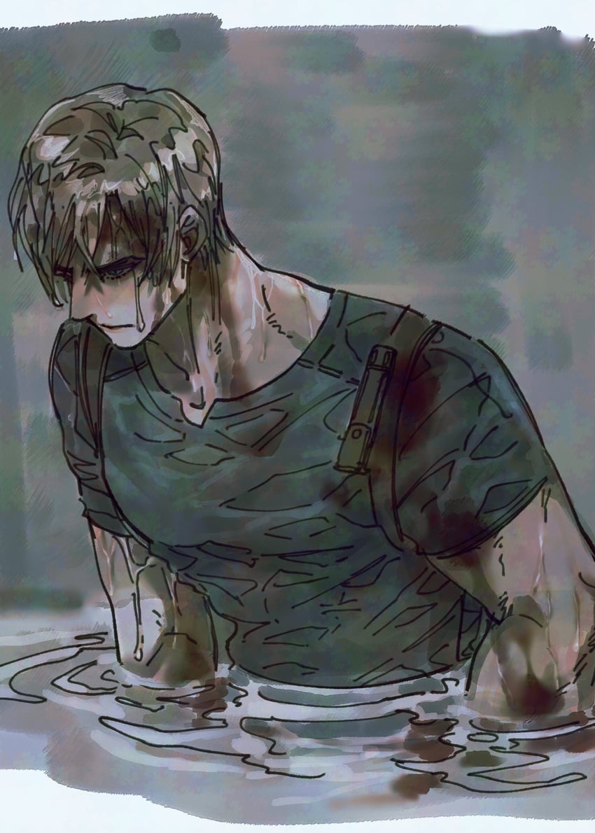 leon s. kennedy (resident evil and 1 more) drawn by nul