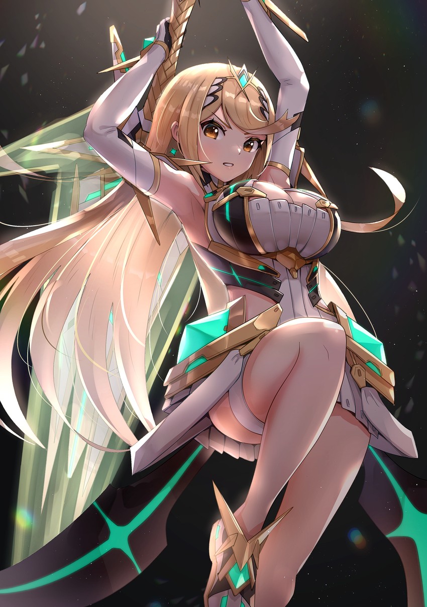 mythra (xenoblade chronicles and 1 more) drawn by gonzarez