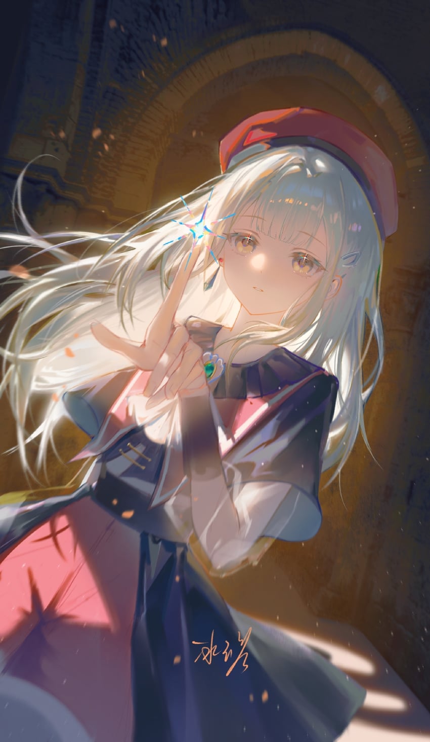 wakaba mutsumi and mortis (bang dream! and 1 more) drawn by bingyuqin