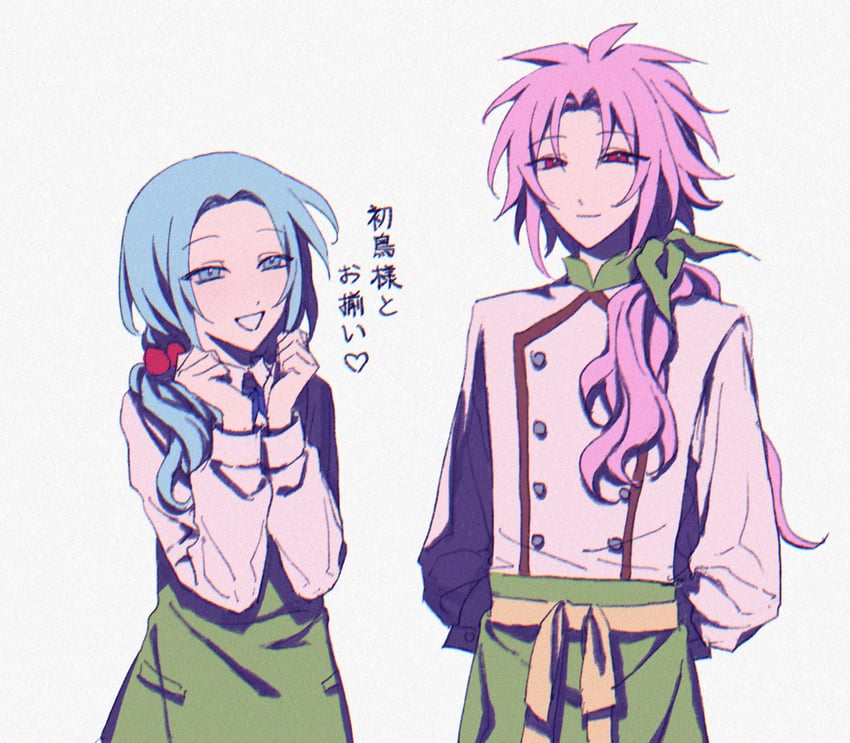 hatsutori hajime and enomoto noa (saibou shinkyoku) drawn by xuanjing