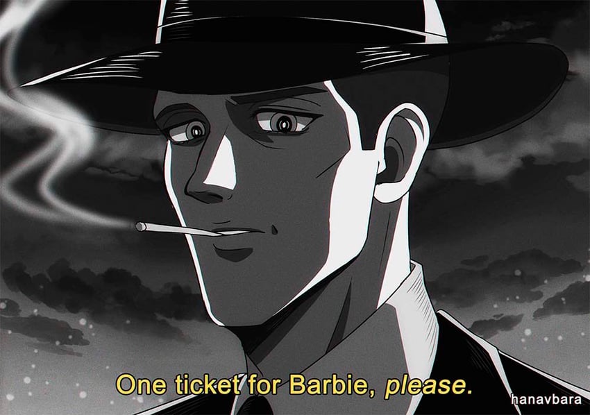 julius robert oppenheimer (barbie and 1 more) drawn by hanavbara