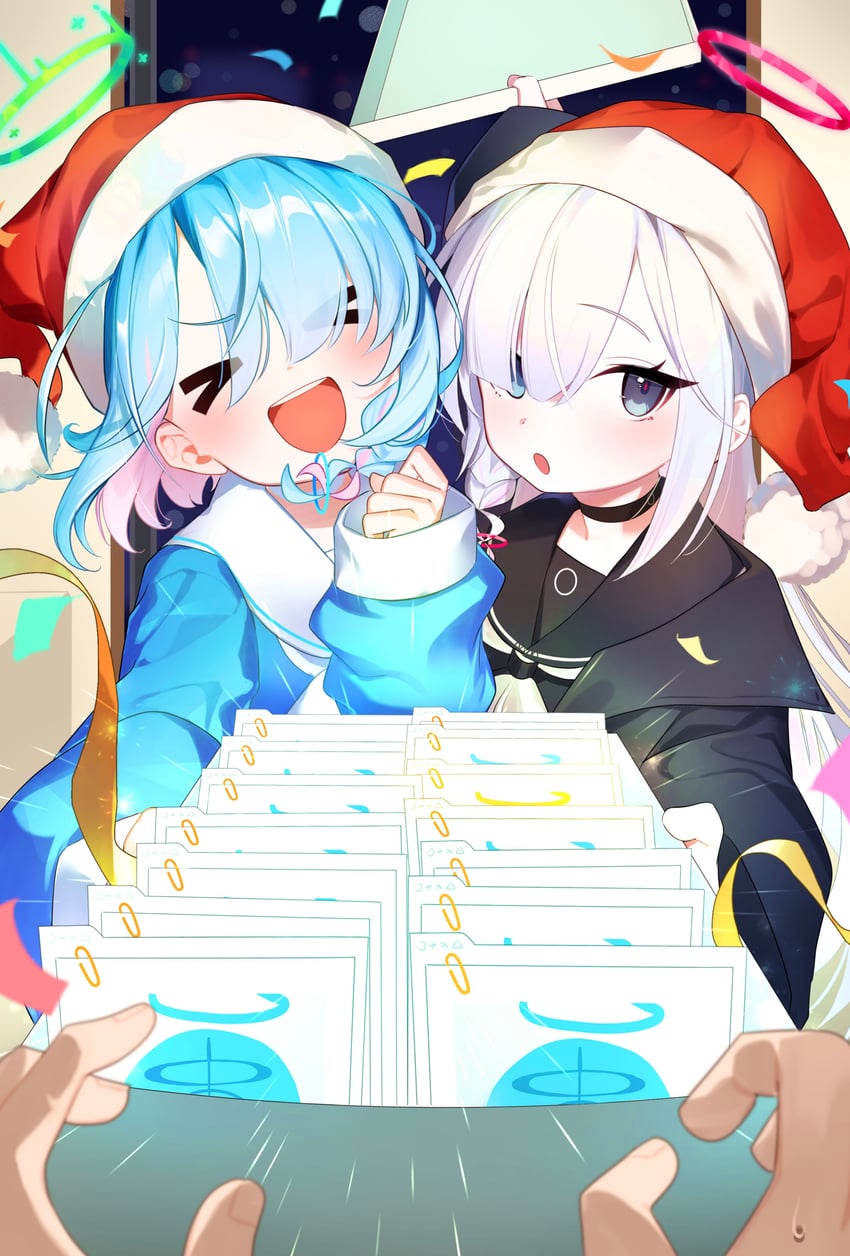 sensei, arona, and plana (blue archive) drawn by ponshu_(ponshuislife)
