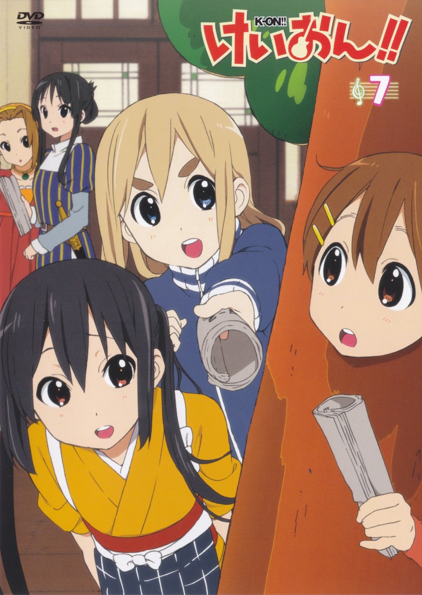 akiyama mio, nakano azusa, hirasawa yui, tainaka ritsu, kotobuki tsumugi, and 2 more (k-on! and 1 more) drawn by horiguchi_yukiko