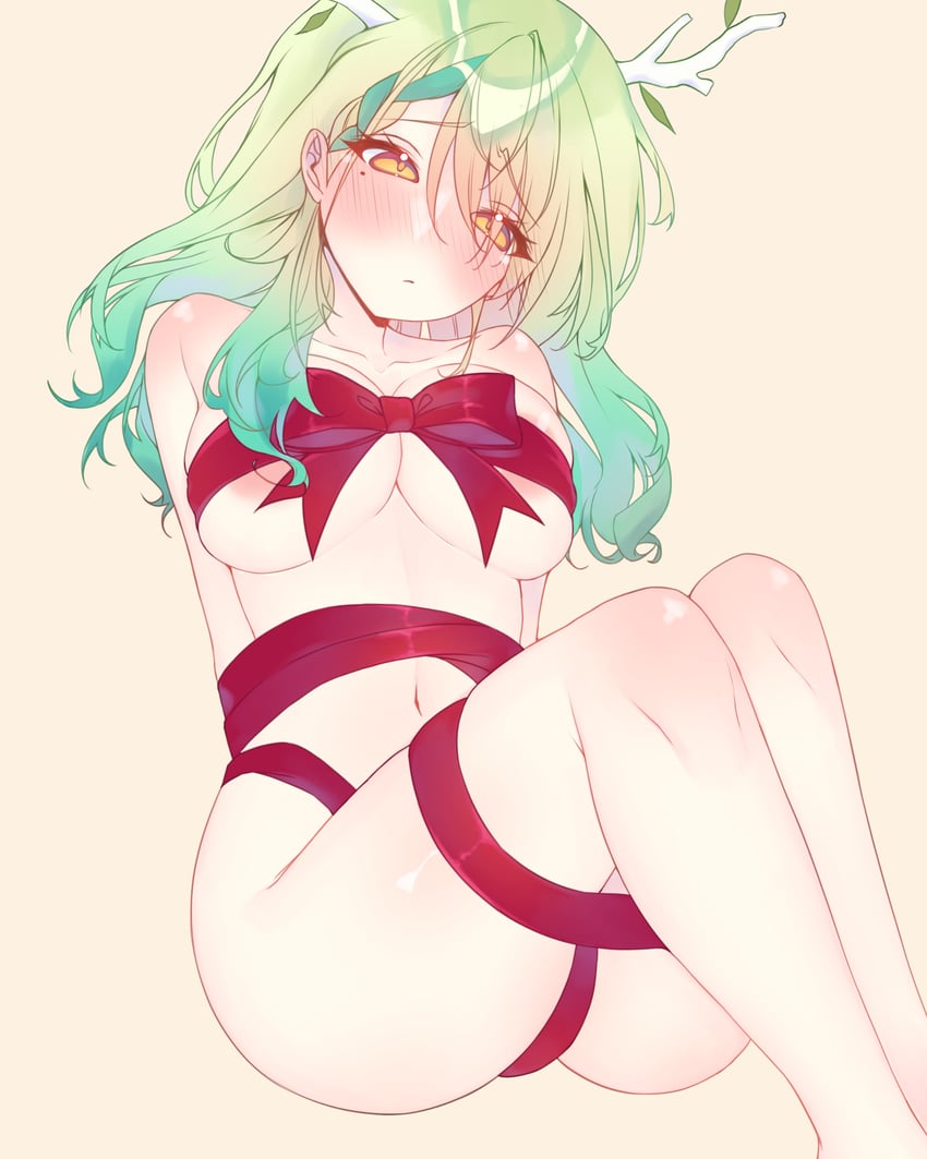 ceres fauna (hololive and 1 more) drawn by hoshiiii_art