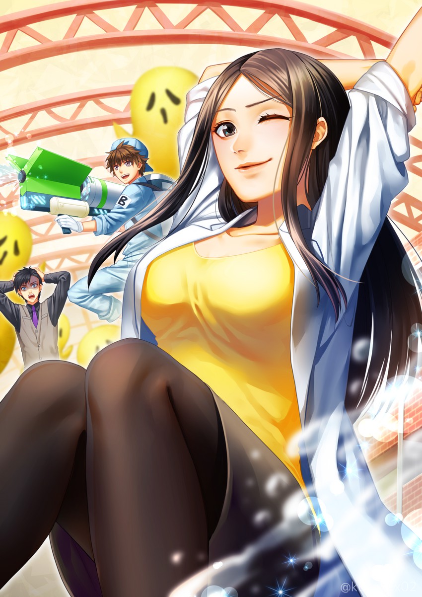 mast cell, b cell, memory cell, and cedar pollen allergen (hataraku saibou) drawn by akatsuki_(kuon)