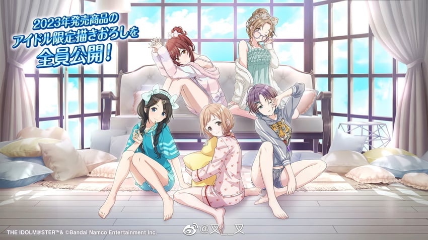 asakura toru, osaki amana, sakuragi mano, ichikawa hinana, and mitsumine yuika (idolmaster and 1 more)