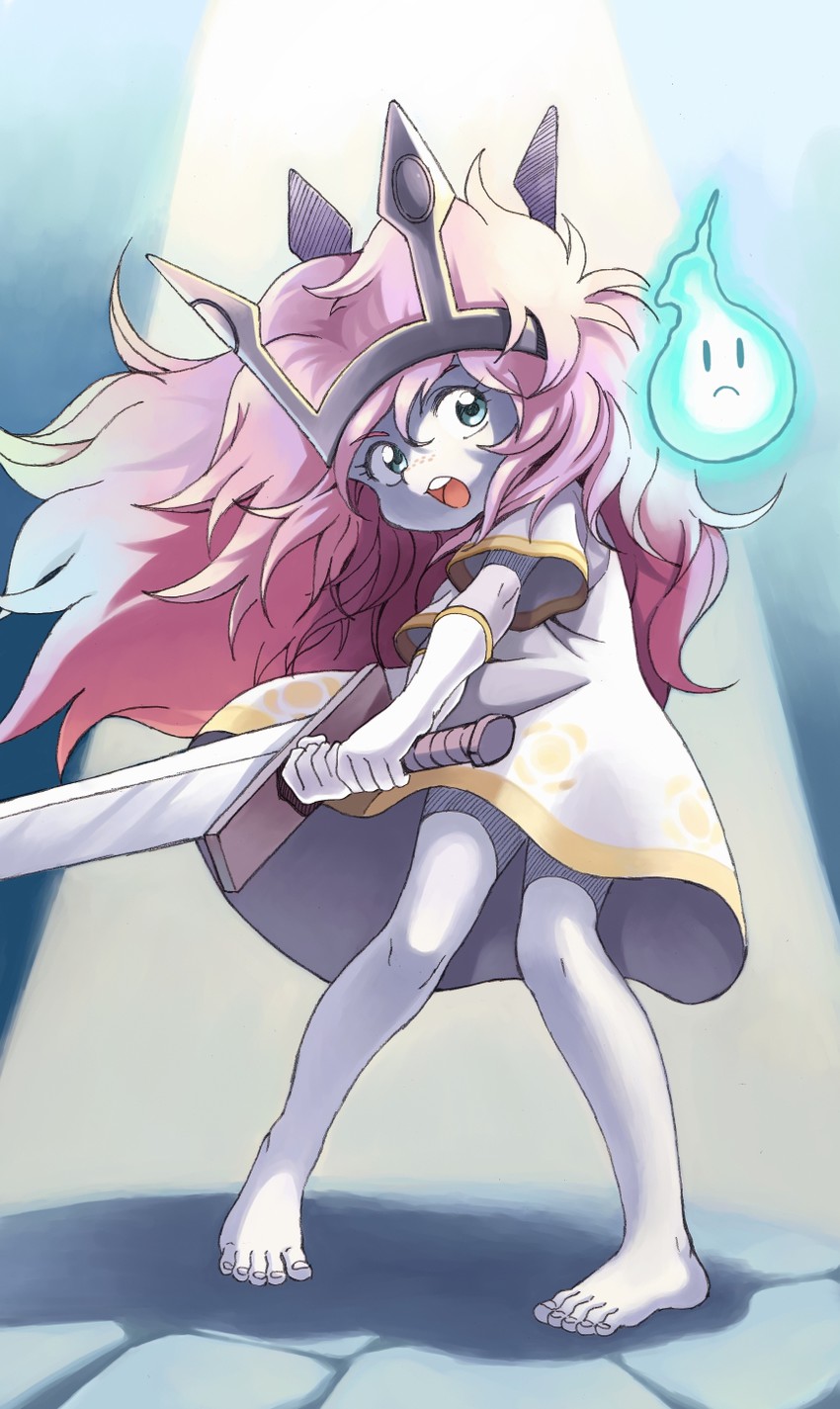 princess aurora and igniculus (child of light) drawn by oyatsu_(mk2)