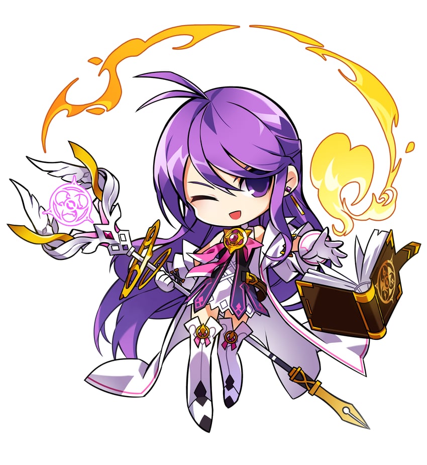aisha landar and aether sage (elsword) drawn by hwansang