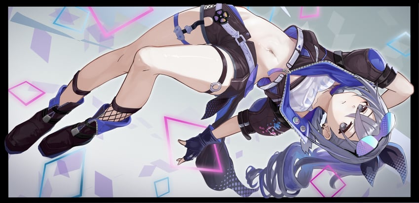 silver wolf (honkai and 1 more) drawn by carrion1129