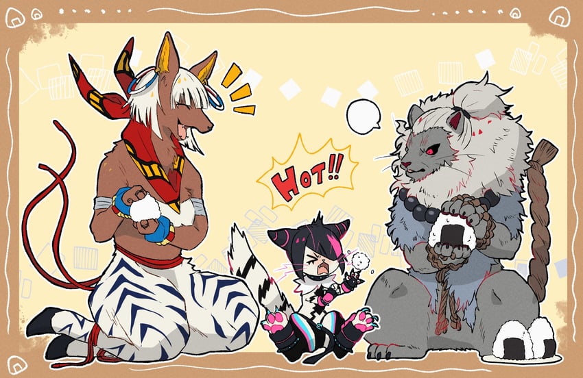 han juri, elena, and akuma (street fighter and 1 more) drawn by kabeuchi_hs