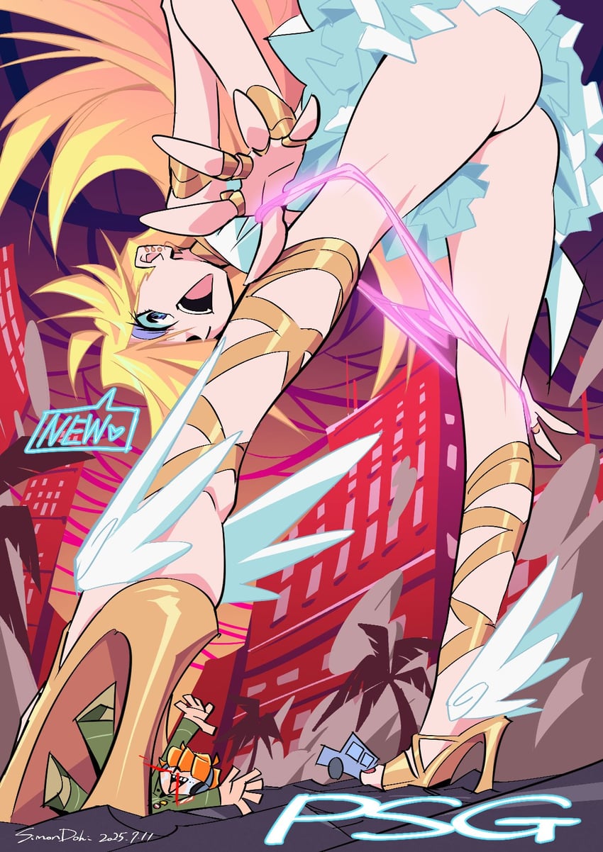 panty and brief (panty & stocking with garterbelt) drawn by simonori