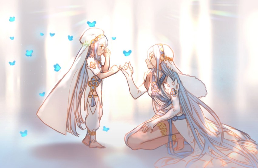 azura (fire emblem and 2 more) drawn by krazehkai