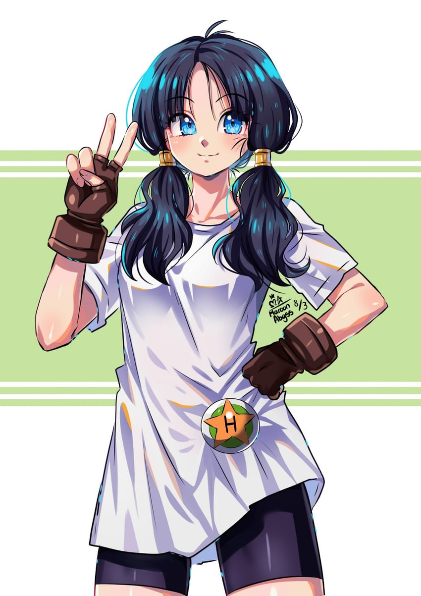videl (dragon ball and 1 more) drawn by maroonabyss