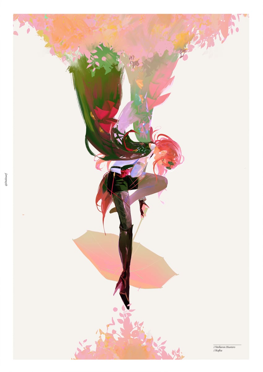kafka (honkai and 1 more) drawn by dio_knarf