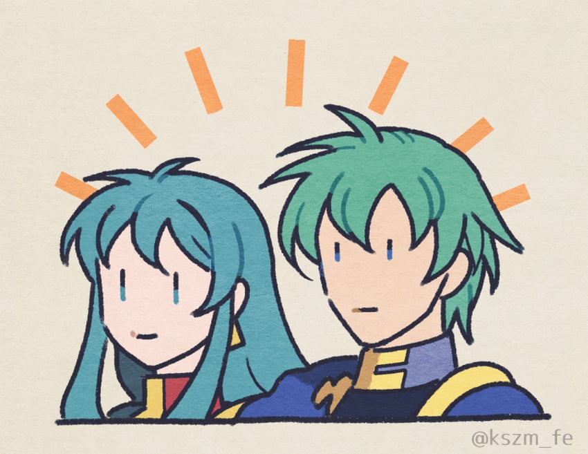 eirika and ephraim (fire emblem and 1 more) drawn by kszm_fe