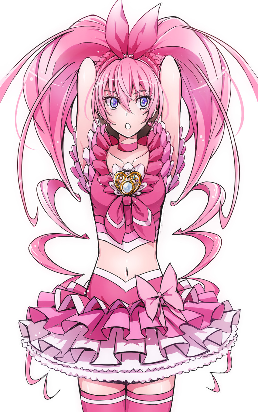 houjou hibiki and cure melody (precure and 1 more) drawn by naokado