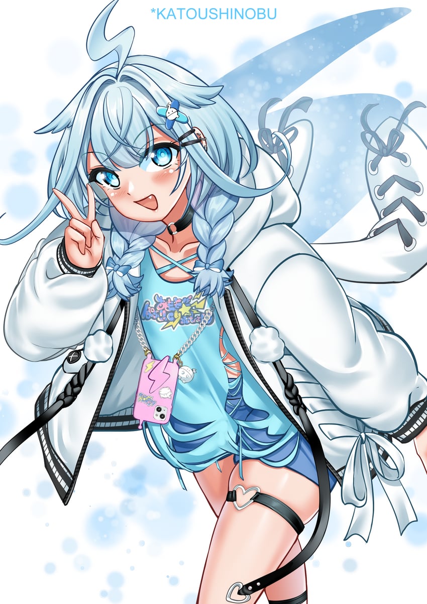 mizumiya su (hololive and 1 more) drawn by katou_shinobu