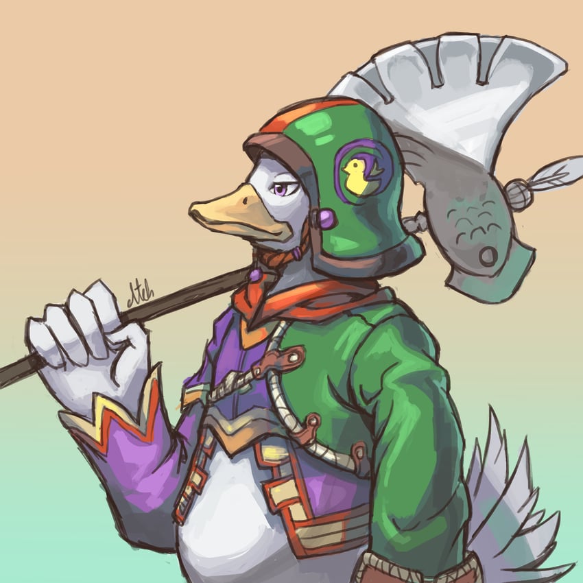 sgt joe (gensou suikoden and 1 more) drawn by errantsquam