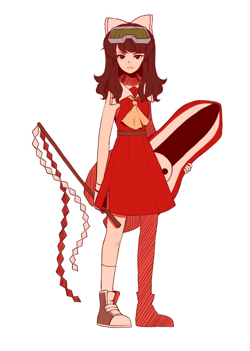 hakurei reimu (touhou and 2 more) drawn by pixie_(milkywaypixies)