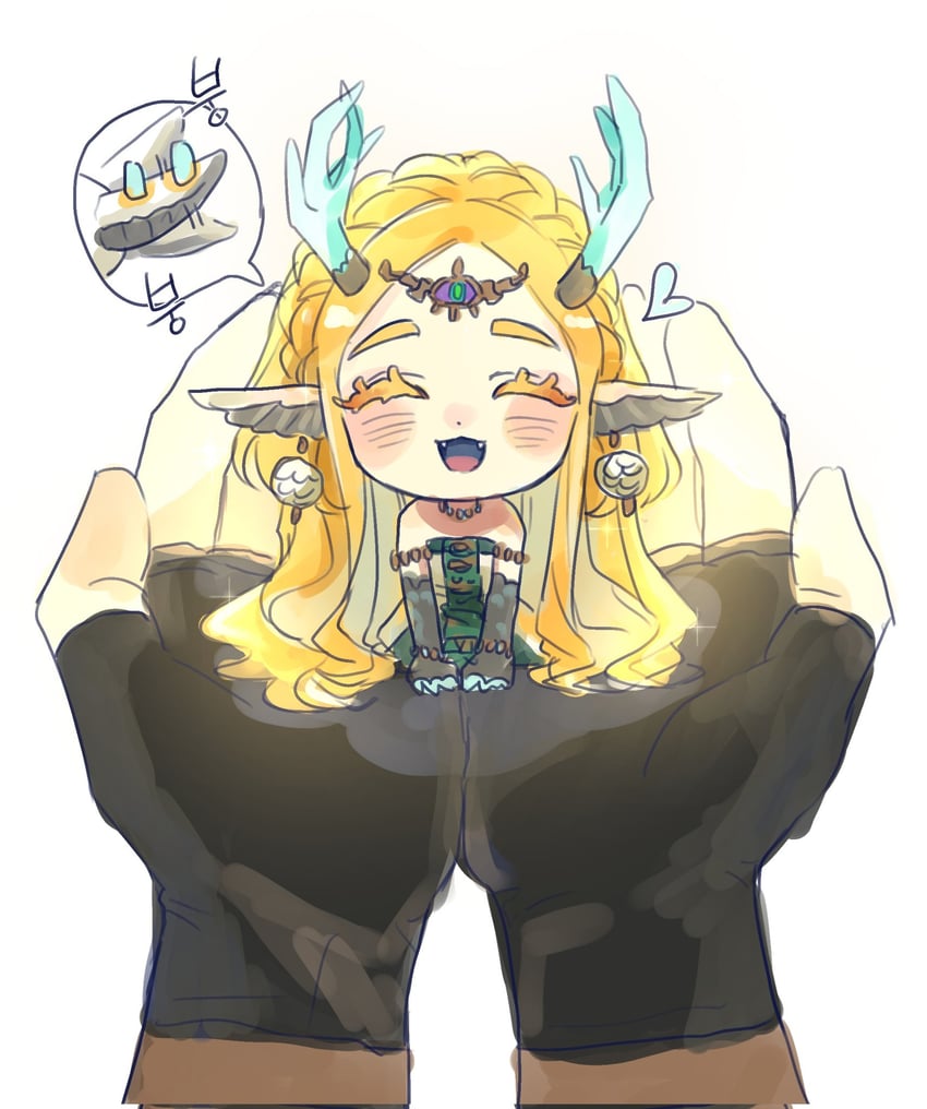 link and princess zelda (the legend of zelda and 1 more) drawn by didi_en_ilu