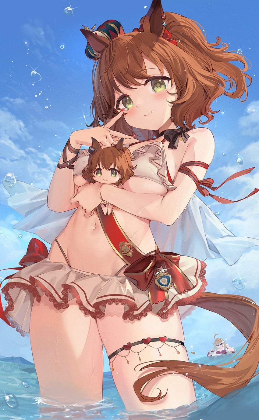 aston machan and anshinzawa sasami (umamusume) drawn by kita_(kitairoha)