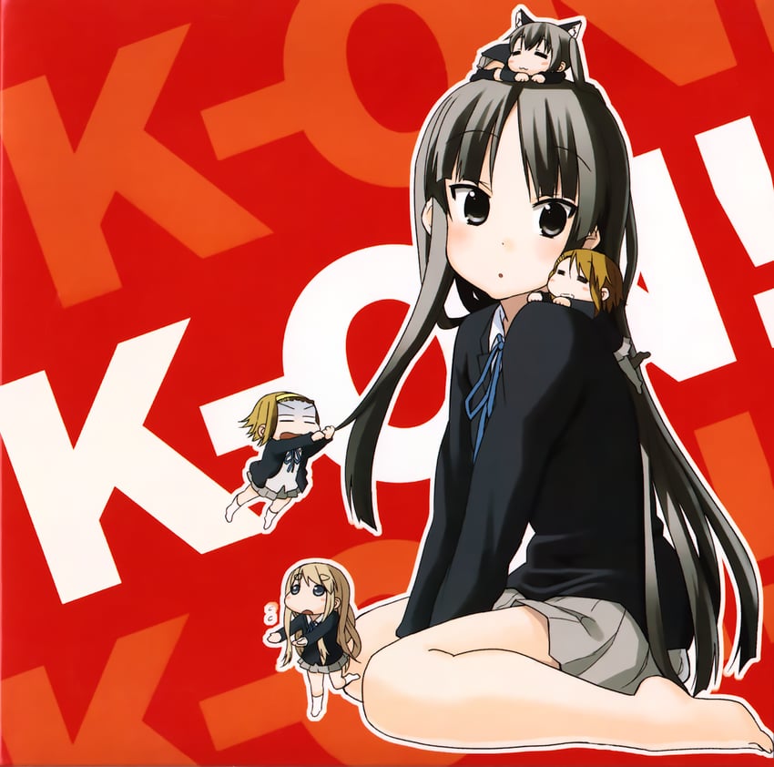akiyama mio, nakano azusa, hirasawa yui, tainaka ritsu, and kotobuki tsumugi (k-on!) drawn by kakifly
