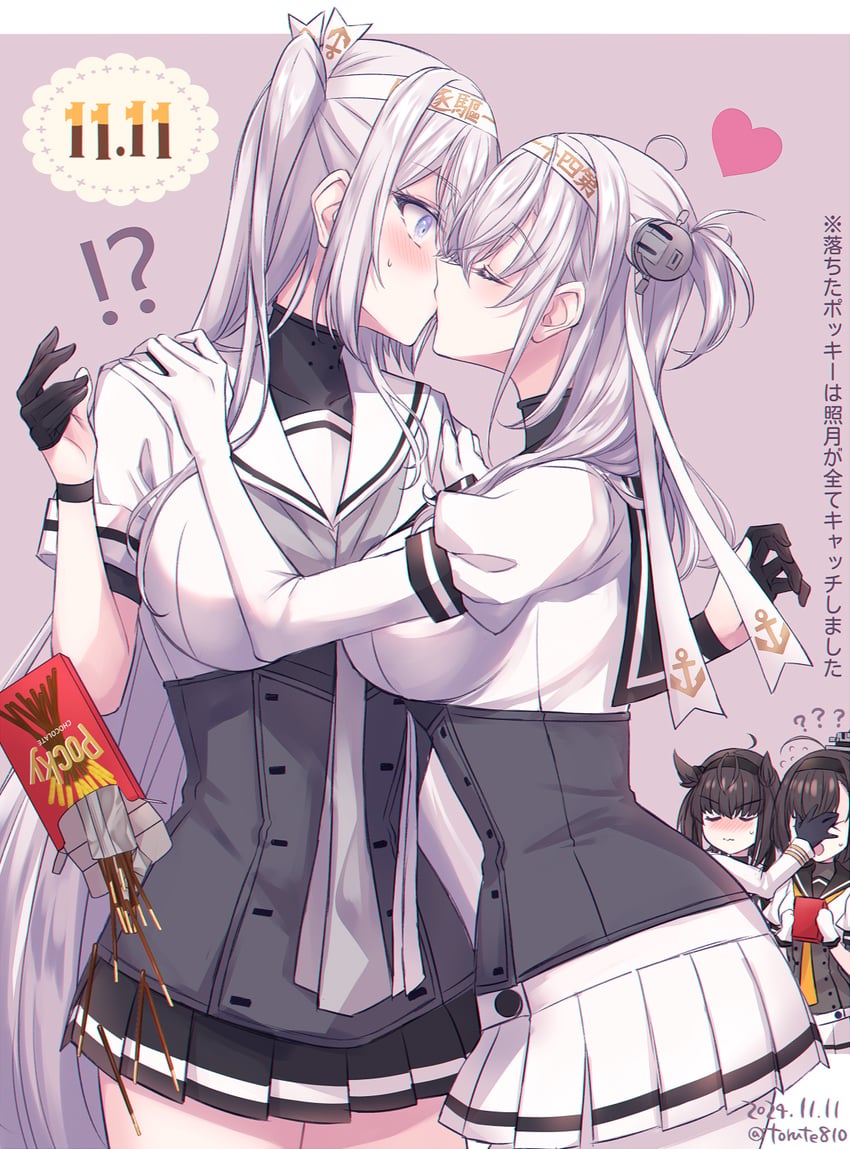 hatsuzuki, akizuki, suzutsuki, fuyutsuki, and hatsuzuki kai ni (kantai collection) drawn by kabocha_torute