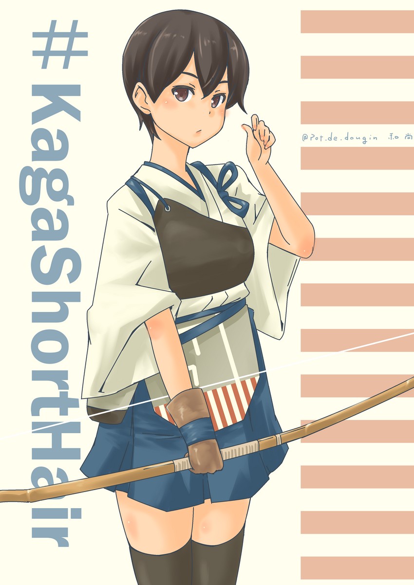 kaga (kantai collection) drawn by pot-de