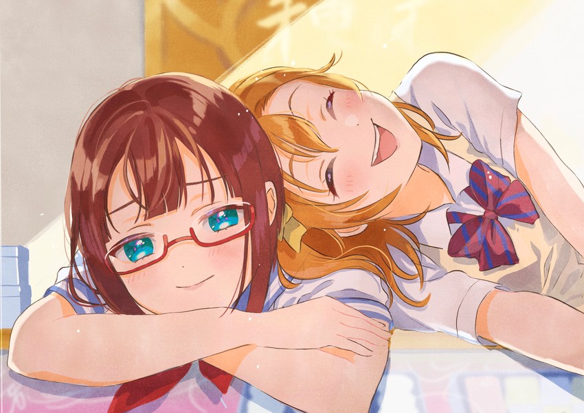 kosaka honoka and kosaka yukiho (love live! and 1 more) drawn by andou_yui_(tunamayo319)