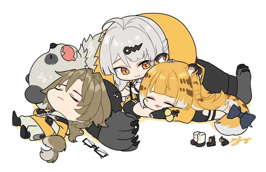 yixuan, ju fufu, pan yinhu, and ye shiyuan (zenless zone zero) drawn by isuka