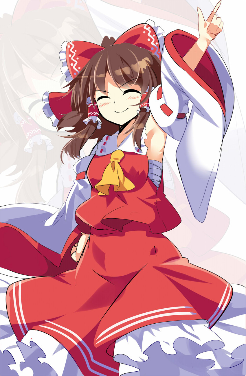 hakurei reimu (touhou) drawn by e.o.
