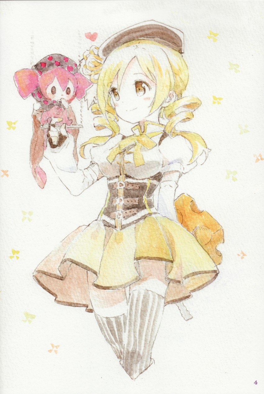 tomoe mami and charlotte (mahou shoujo madoka magica) drawn by tiv