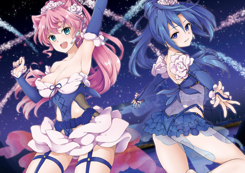 kazanari tsubasa and maria cadenzavna eve (senki zesshou symphogear) drawn by plum_(arch)