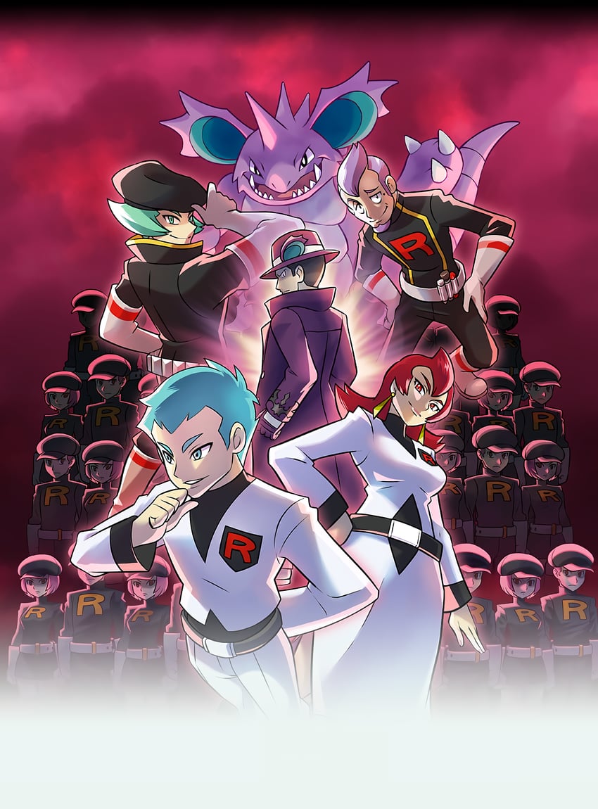 giovanni, team rocket grunt, nidoking, archer, proton, and 2 more (pokemon and 2 more)