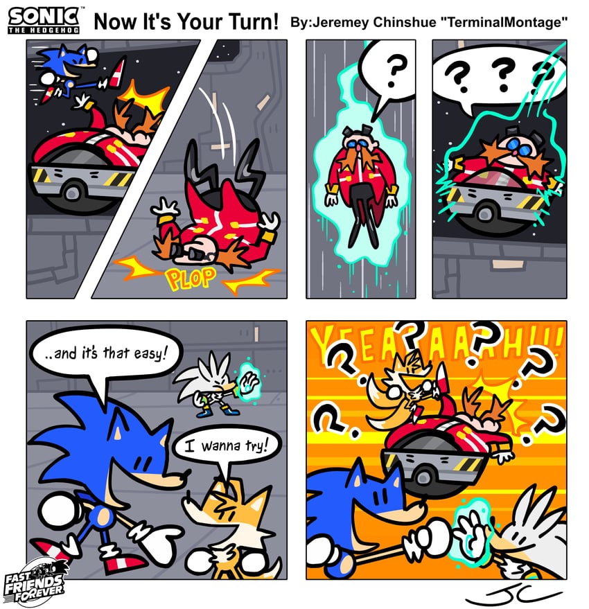 sonic the hedgehog, tails, silver the hedgehog, and dr. eggman (sonic and 1 more) drawn by terminalmontage