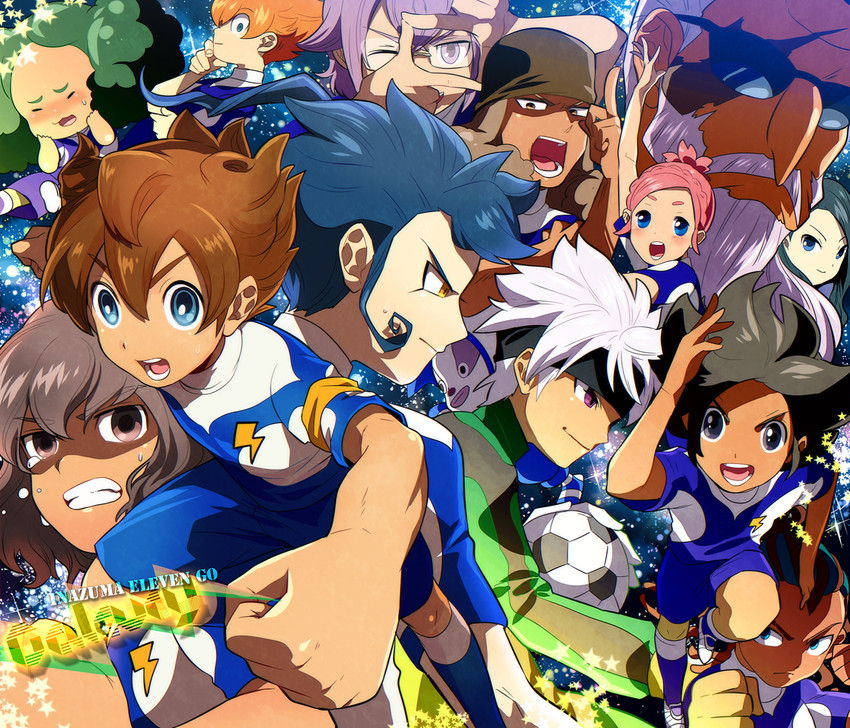 shindou takuto, matsukaze tenma, tsurugi kyousuke, ibuki munemasa, matatagi hayato, and 9 more (inazuma eleven and 2 more) drawn by yanyo_(ogino_atsuki)