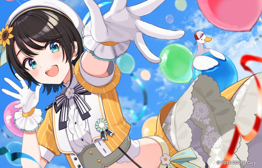 oozora subaru and subaru duck (hololive) drawn by shigure_ui