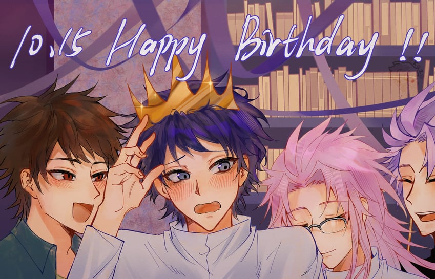 hatsutori hajime, utsugi noriyuki, harada minoru, and theodore riddle (saibou shinkyoku) drawn by kaze_(yznyttdgs)