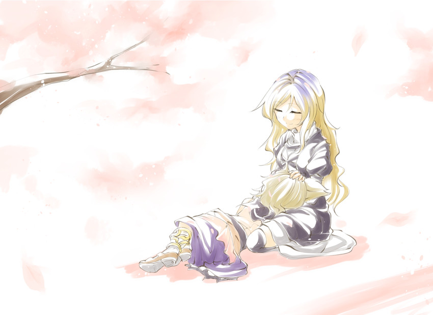 hijiri byakuren and toyosatomimi no miko (touhou) drawn by kakao_(noise-111)