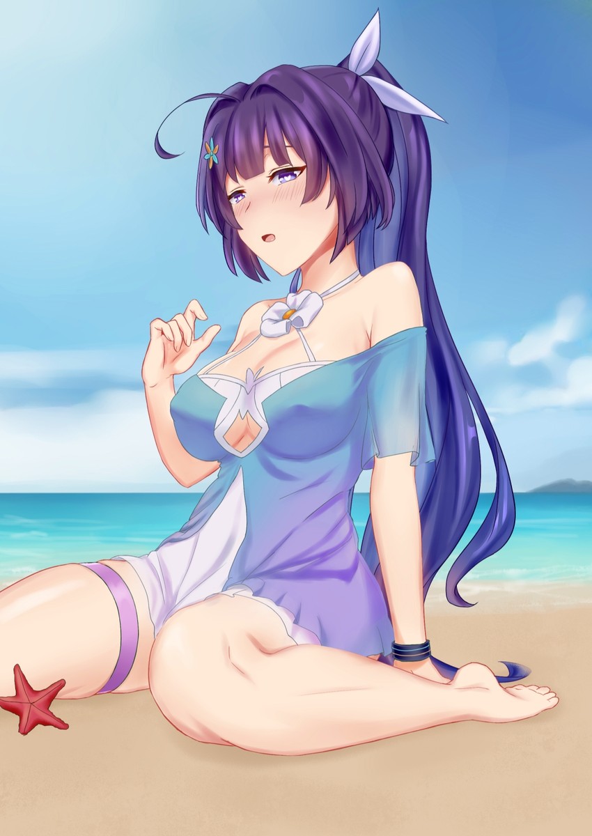 raiden mei (honkai and 1 more) drawn by aaeeee