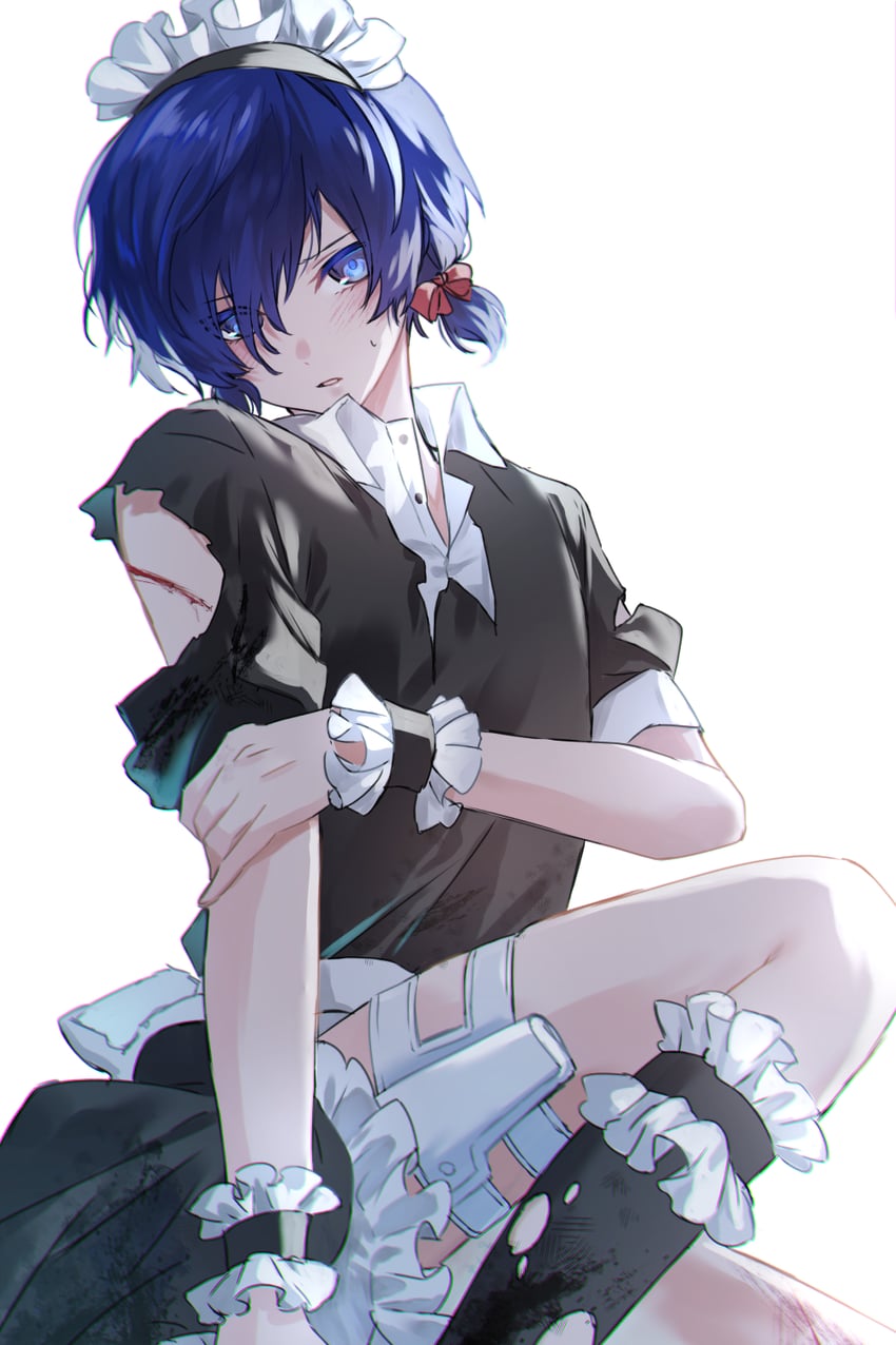 yuuki makoto (persona and 1 more) drawn by tsukitaka